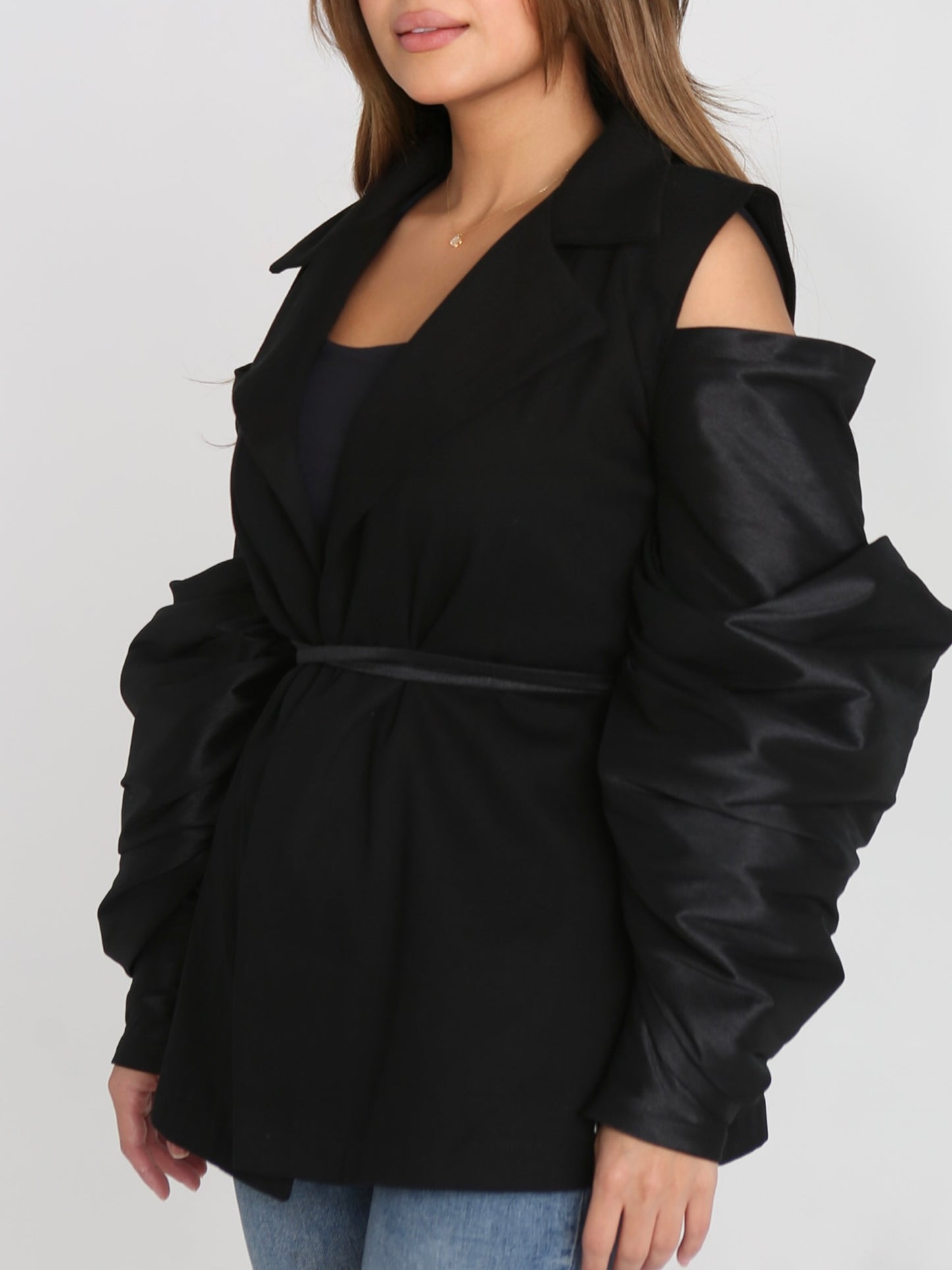 Puff sleeves blazer