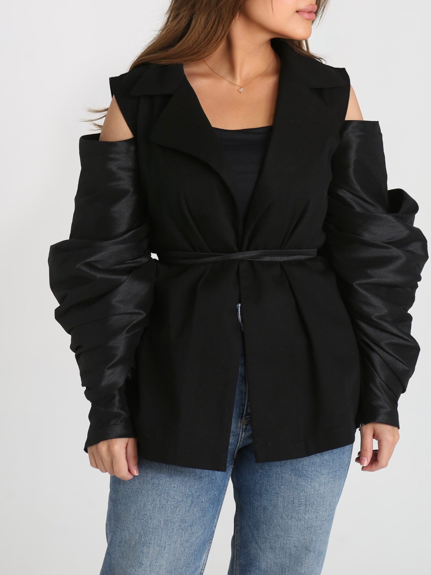 Puff sleeves blazer