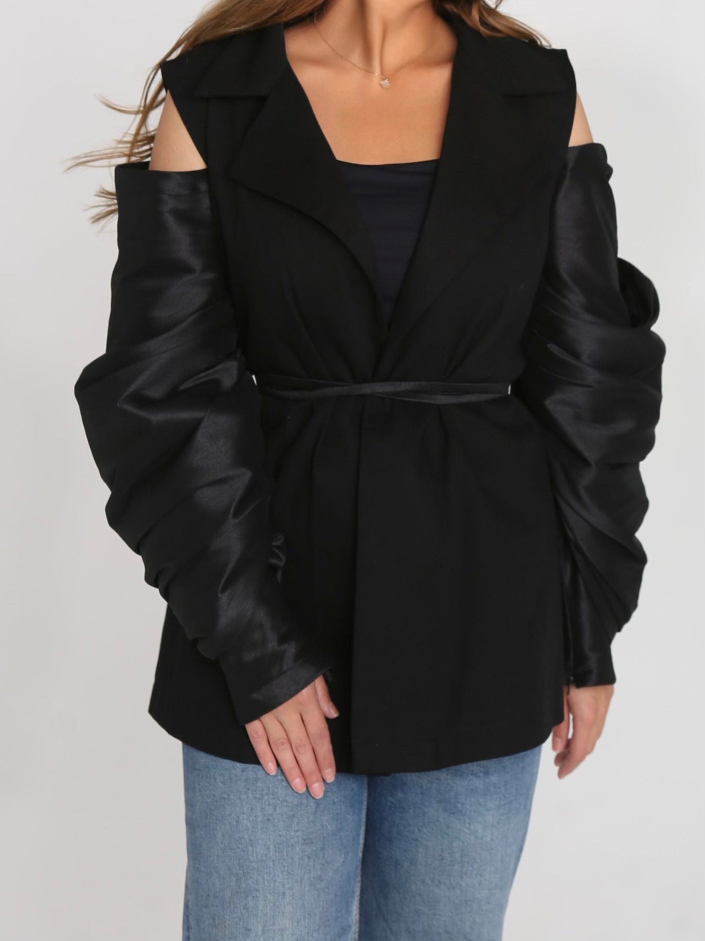 Puff sleeves blazer
