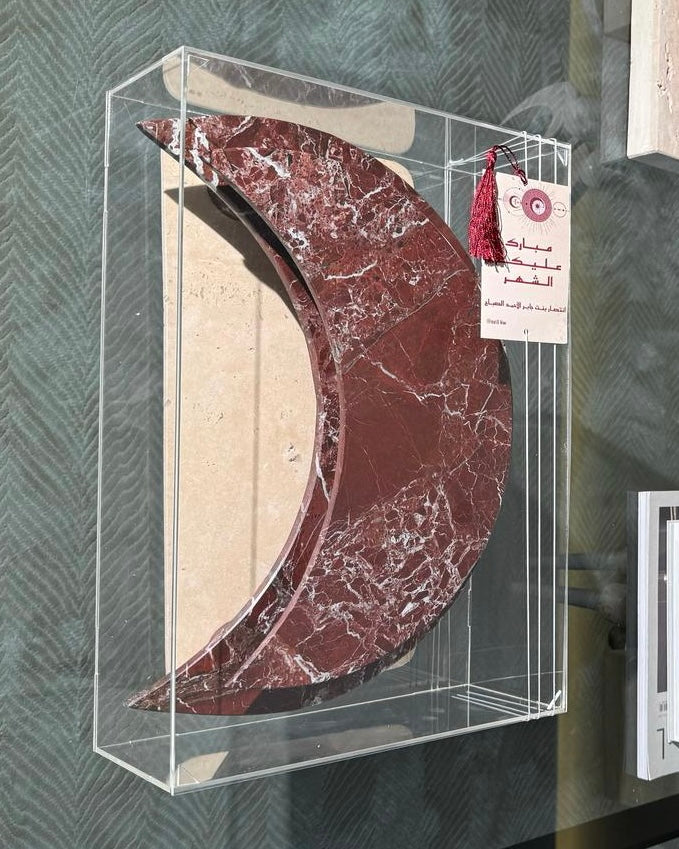 Crescent marble set *with box