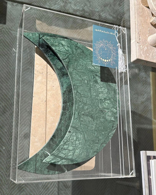 Crescent marble set *with box