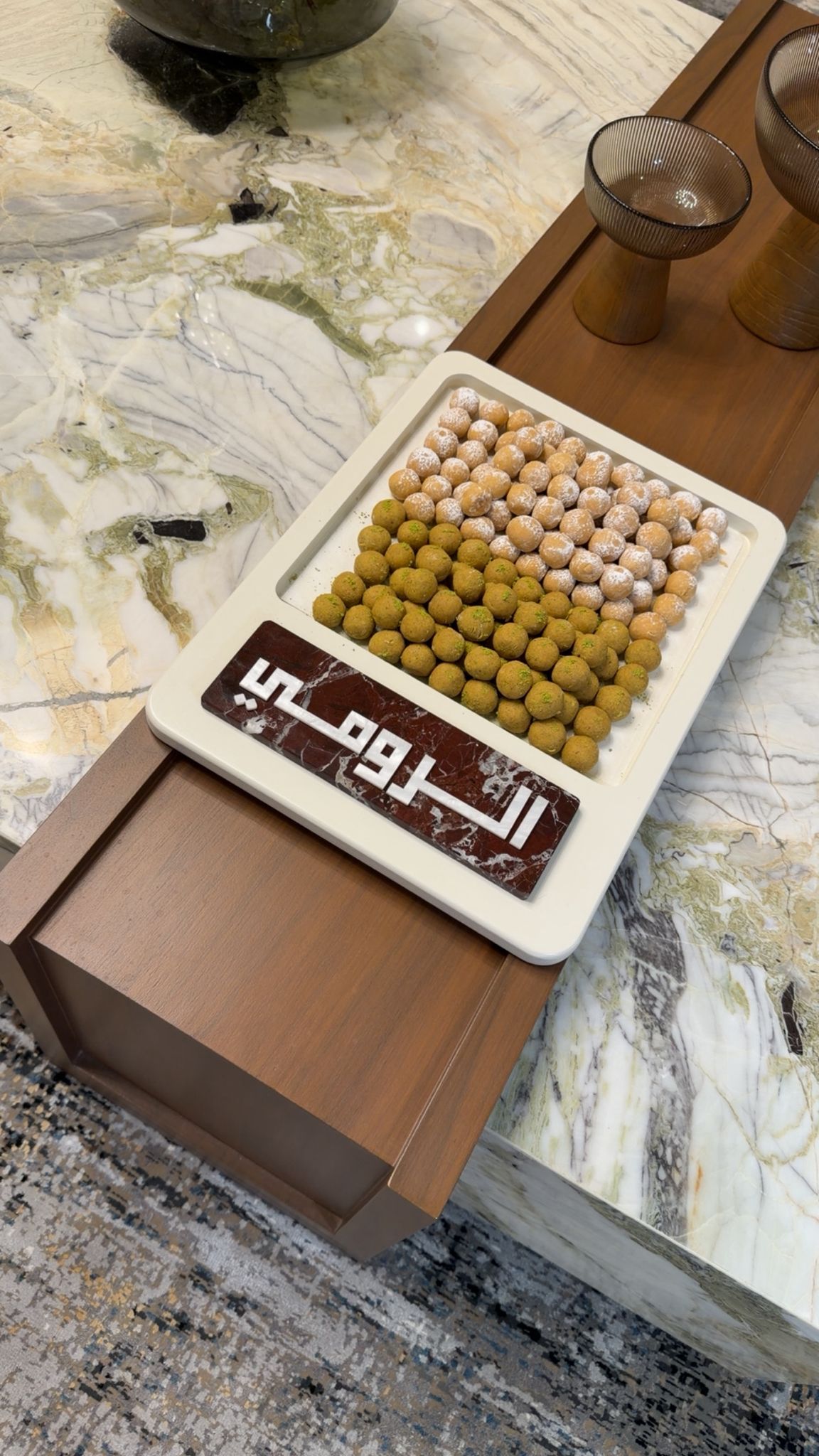 Marble tray