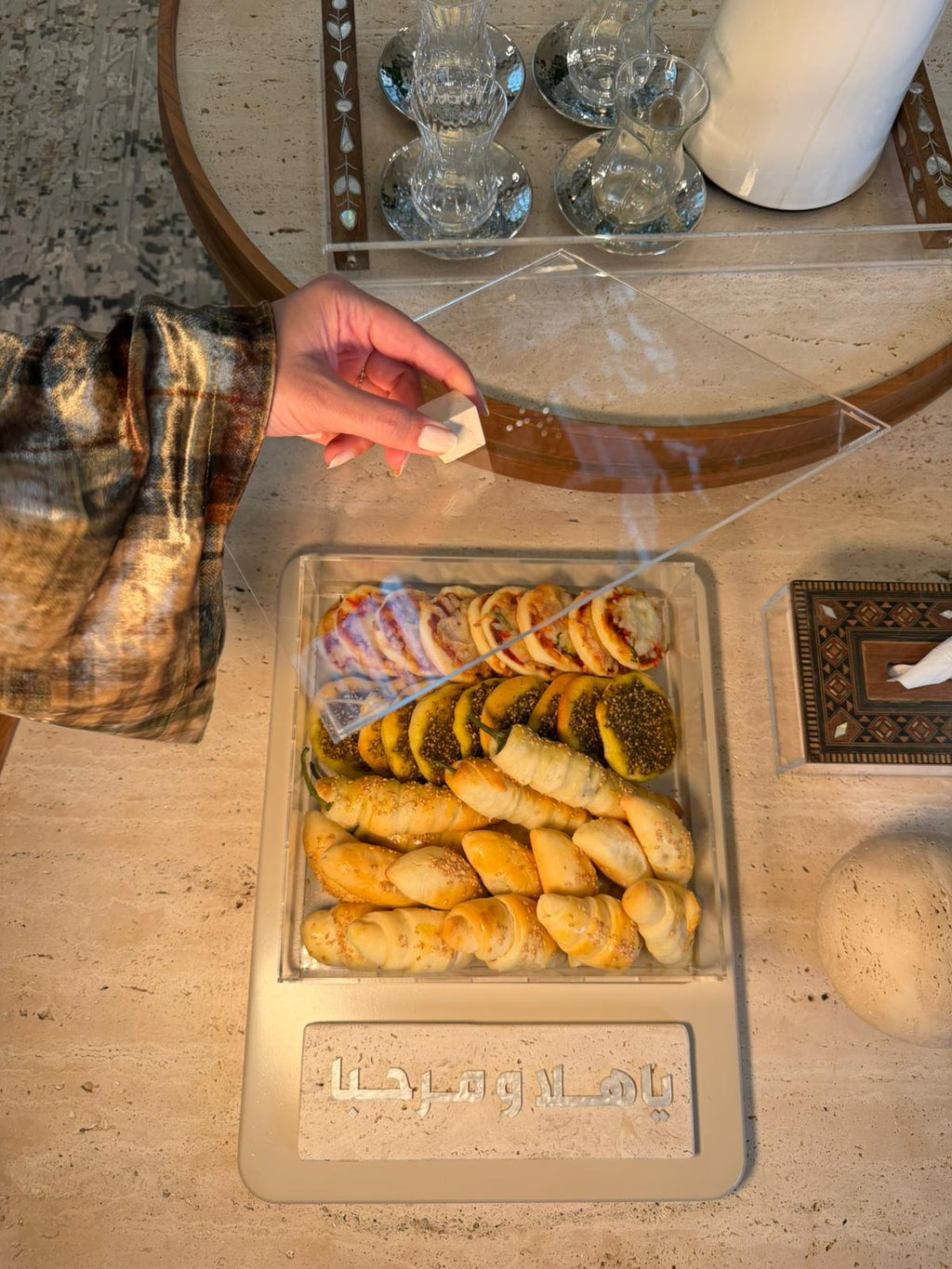Marble tray