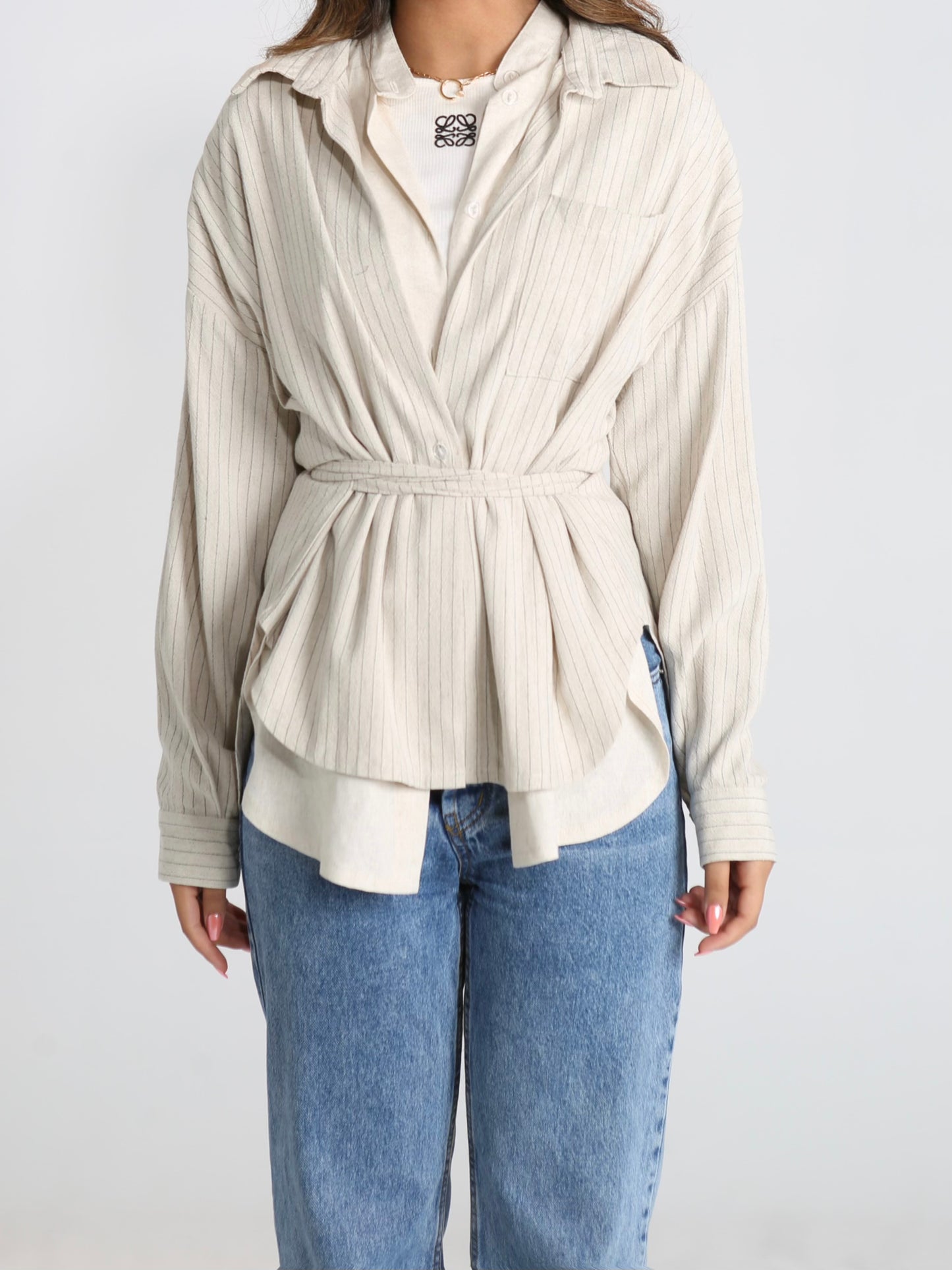 Double linen  shirt